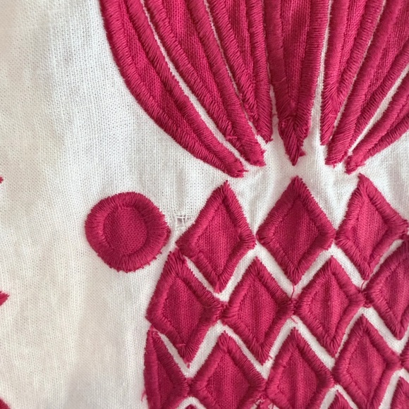 Farm Rio Red Tropical Cutwork Mini Dress - Picture 8 of 9